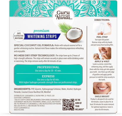Teeth Whitening Strips - 7-Day Treatment with Non-Slip, Dry Strip Technology - Whitening Designed with Care for a Brighter Smile