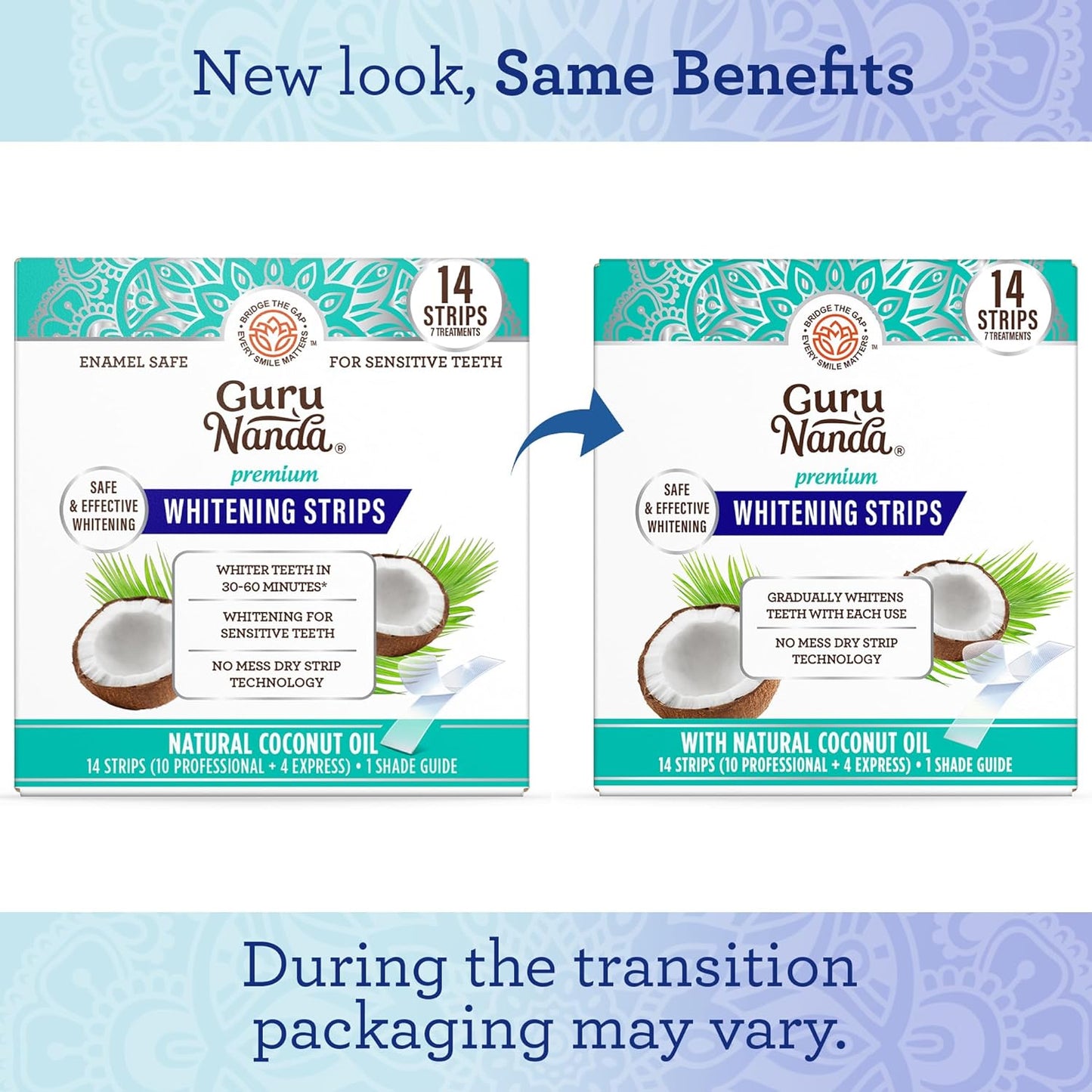 Teeth Whitening Strips - 7-Day Treatment with Non-Slip, Dry Strip Technology - Whitening Designed with Care for a Brighter Smile